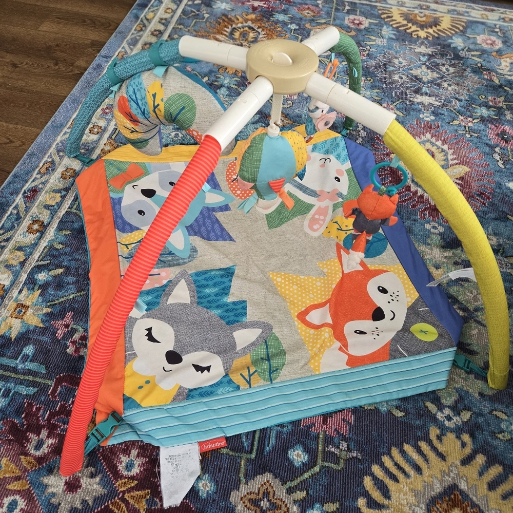 Orange and Blue Learning Activity Gym And Mat